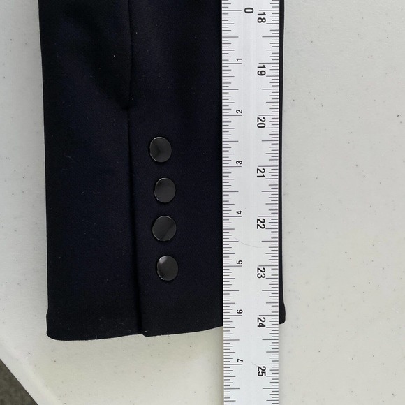 Veronica Beard Women's Size 6 Black Scuba Dickey Blazer with Gray Hooded Dickey - Picture 12 of 13